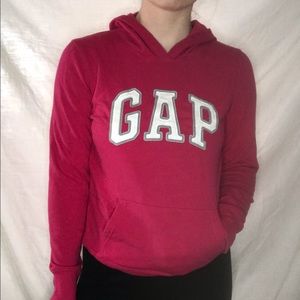 GAP pink hoodie with embroidered logo size‎ small